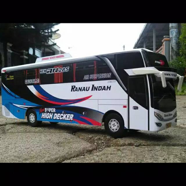 Miniatur Bus bis / mainan bus bis  Ranau Indah Jetbus SHD