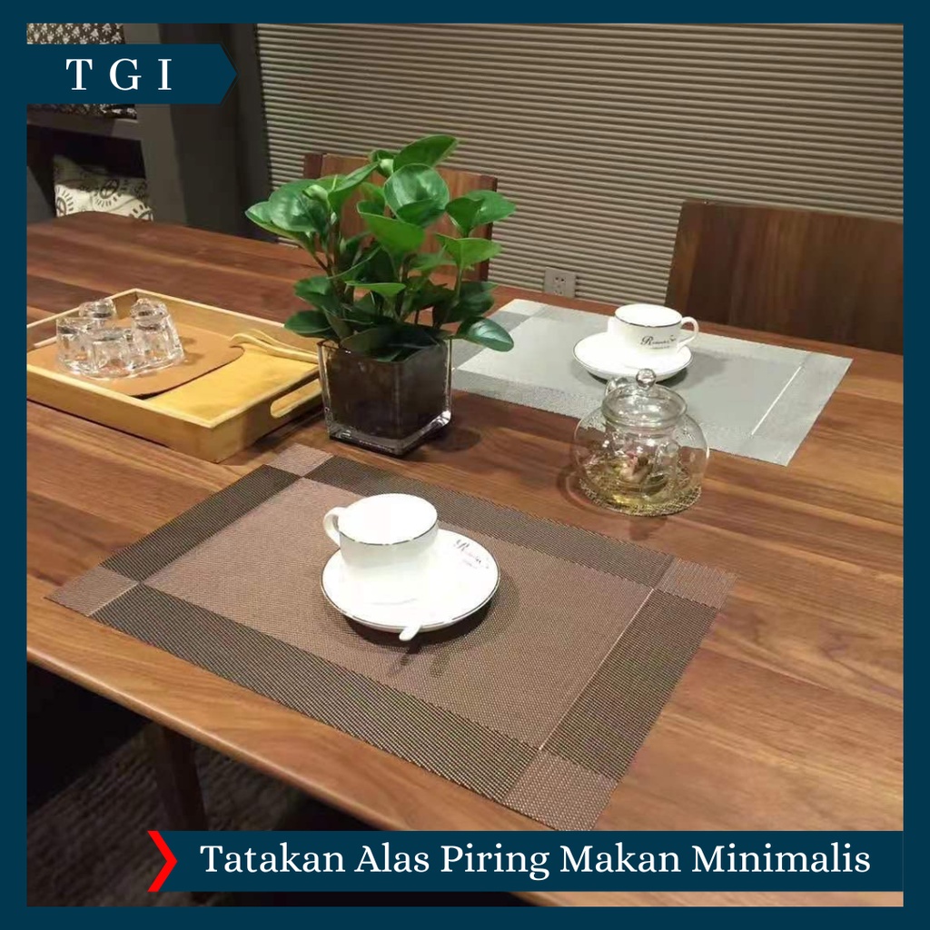 TGI - TATAKAN PIRING TAHAN AIR / ALAS PIRING DEKORASI MEJA MAKAN / TATAKAN ALAS MEJA / ALAS MEJA MAKAN / TATAKAN PIRING GELAS MEJA MAKAN / TABLE MAT ANTI PANAS