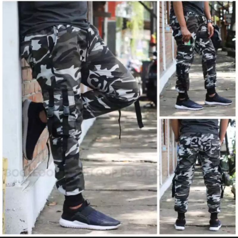 COD(BAYAR DITEMPAT) Celana Jogger panjang motip camo loreng