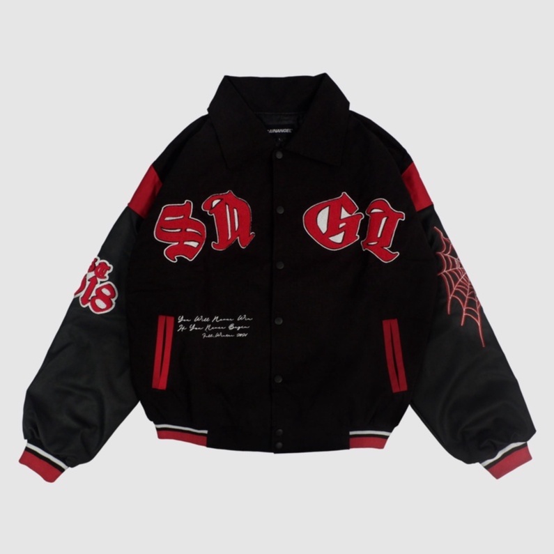 Sainangel "Blackair Furry Cat" Varsity Jacket