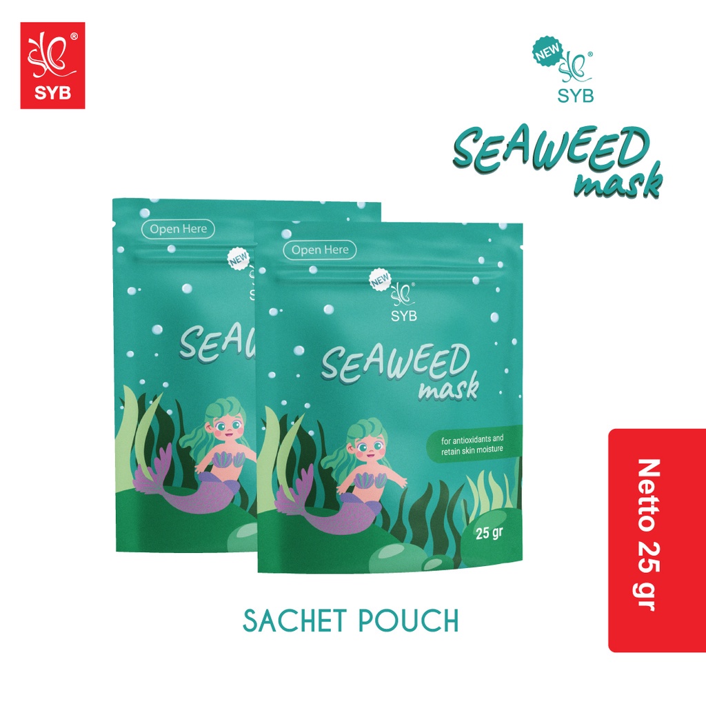 SYB Seaweed Mask Sachet Seaweed Mask Masker Wajah (VC)