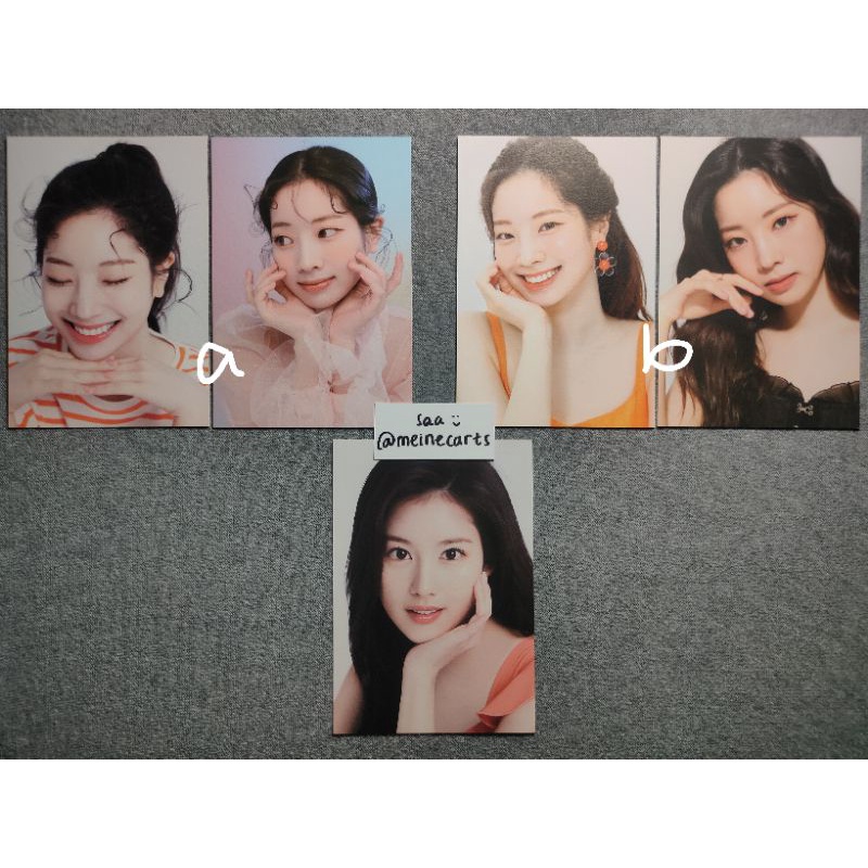 [BOOKED] A'pieu Korea Japan Postcard Dahyun Sana Saida Apieu Posca