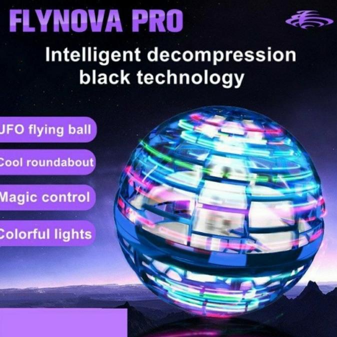Ready Flying Spinner Fly Nova Pro Mainan Bola Terbang Ufo Led Spinner