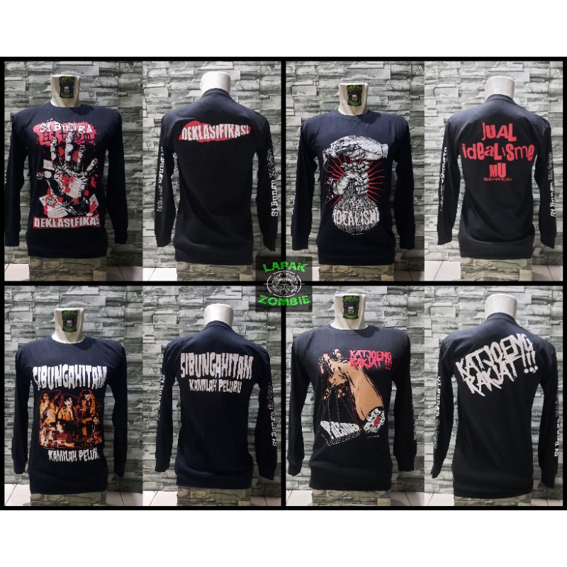 KAOS BAND BUNGA HITAM