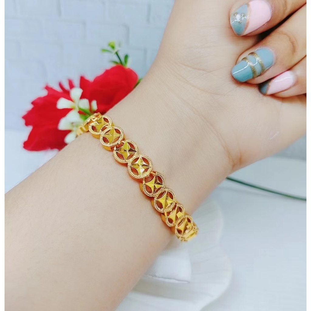 Gelang Xuping Lapis Emas 24K Perhiasan N118.119