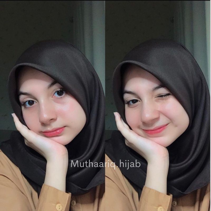 JILBAB PARIS PREMIUM ORIGINAL|| Hijab Segiempat Basic Jahit Tepi|| Kerudung Paris Premium Square Basic-5