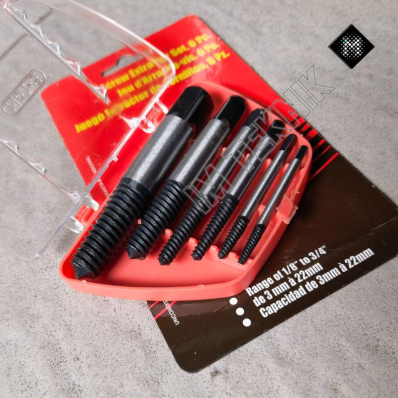 alat buka baut patah drat dol Screw extractor set high quality