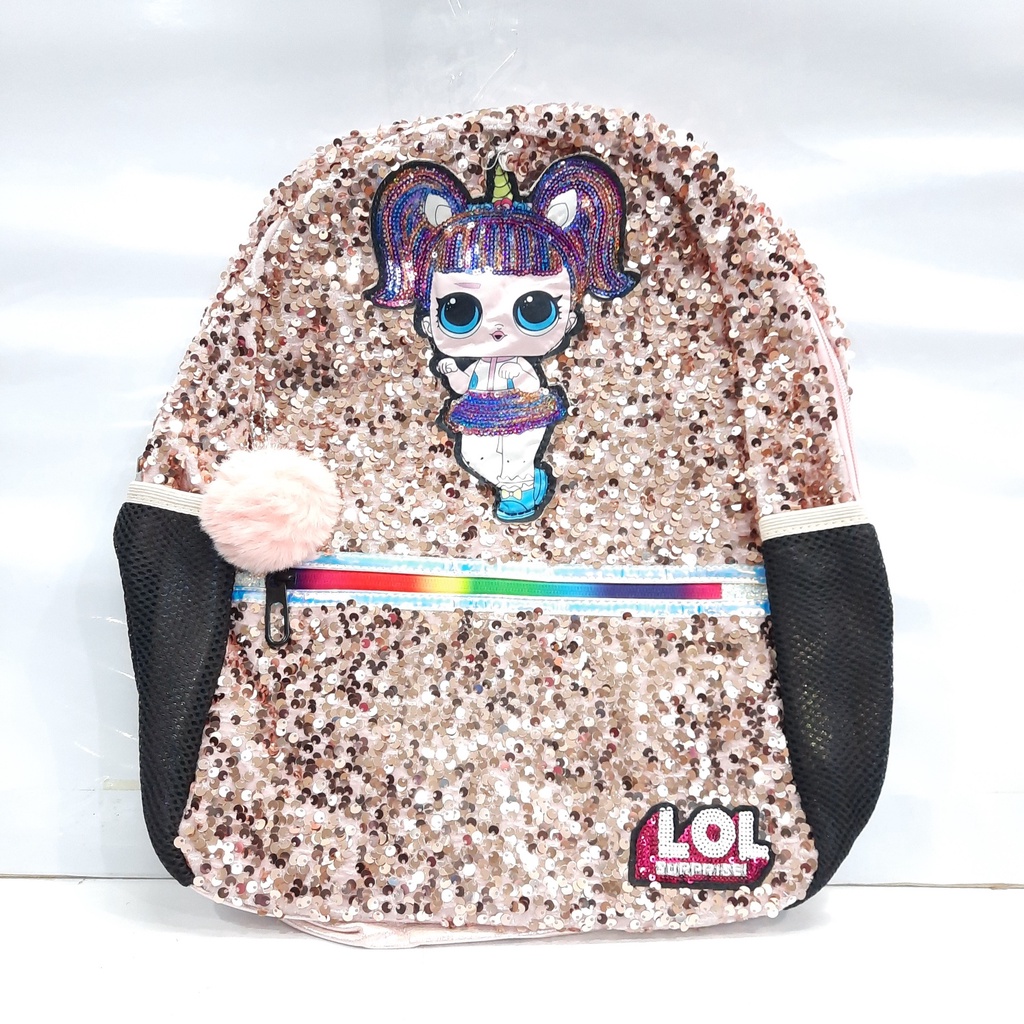 Ransel Sequin Anak Perempuan Baru / Tas Punggung Manik - Manik Anak Perempuan Murah / Tas Manik Lampu LOL / TAS USAP ANAK