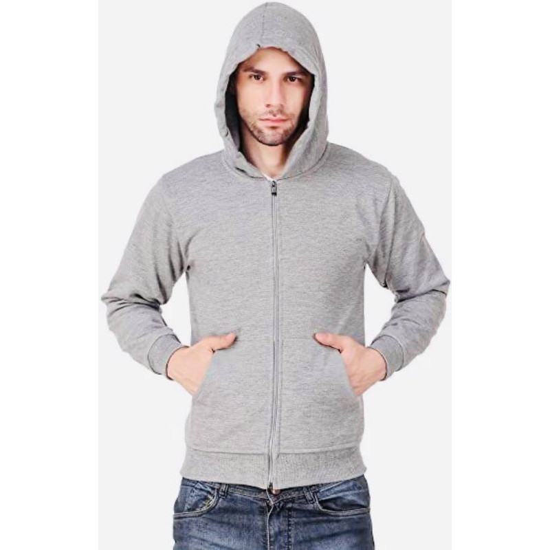 COD JAKET RES ZIPER SWEATER POLOS ABU MUDA