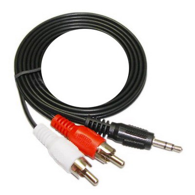 A_  KABEL AUDIO JACK 3.5 - RCA 2 (1-2) 100cm