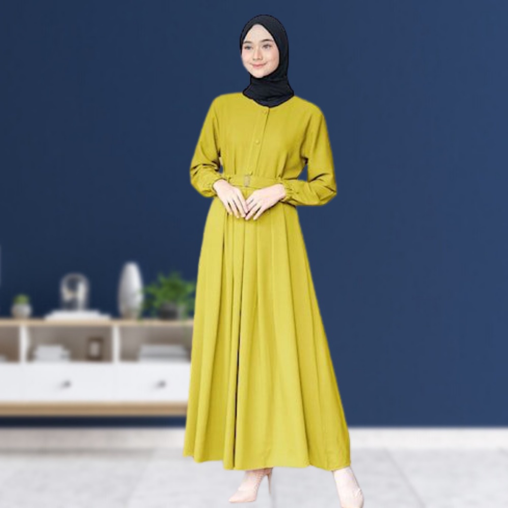 Dress Muslimah Gamis Rok Panjang Ibu Menyusui Baju Muslim Hijab Gamis Wanita Cewek Cewe Remaja Dewas