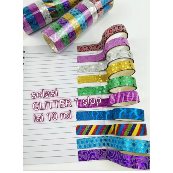 

SOLASI KADO MOTIF GLITER ISI 10 PCS