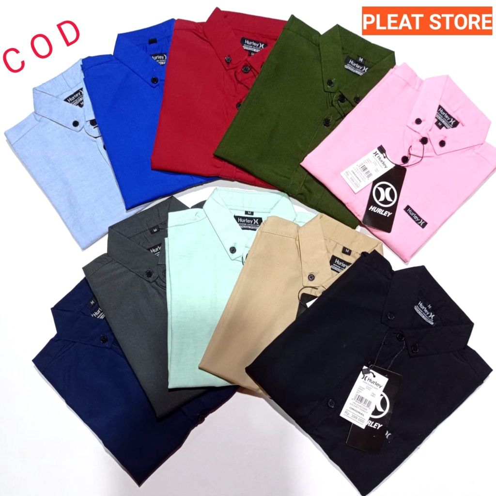 Baju Kemeja Polos Anak Laki Laki  Lengan Pendek Terbaru Usia 1-10 Tahun