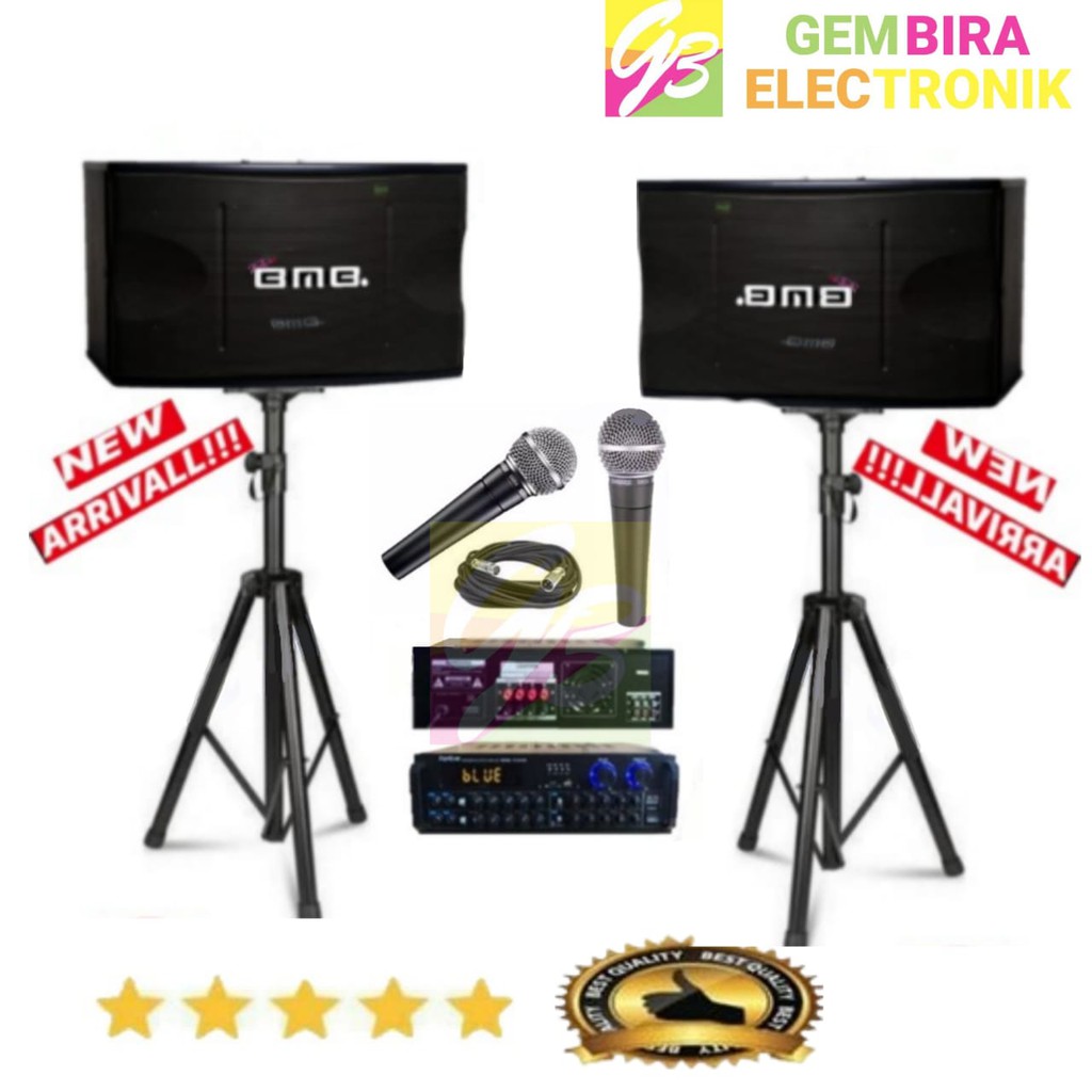 Paket karaoke BMB 10 inch amplifier Bluetooth Original