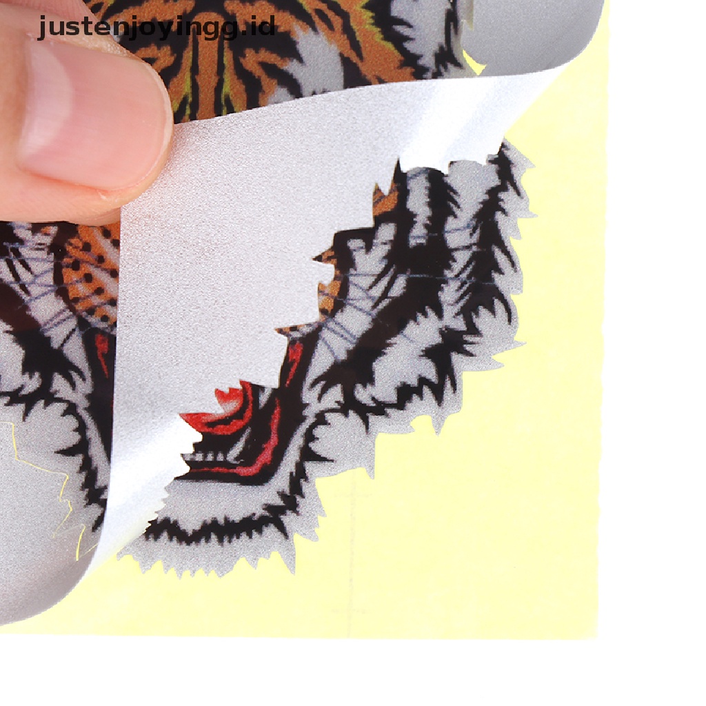 / / Justenjoyingg.id / 1 Lembar Stiker Vinyl Motif Tiga Kepala Harimau Untuk Dekorasi Mobil / Motor