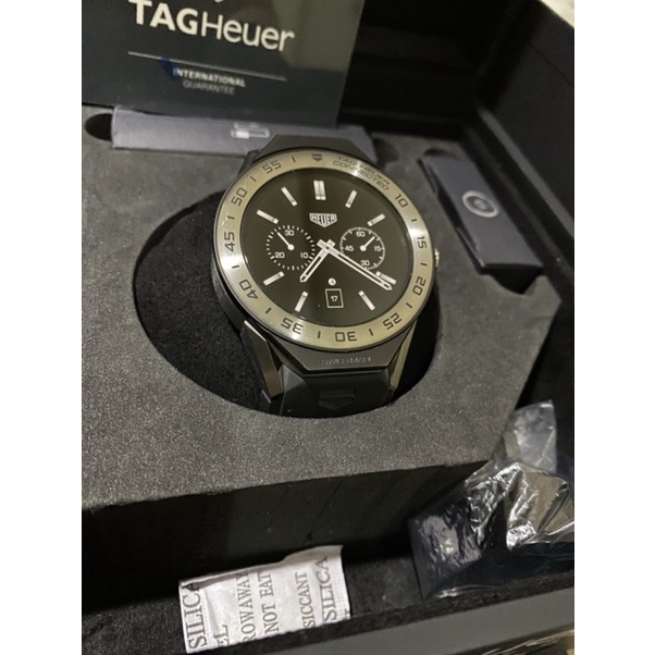 TAG Heuer Connected Modular steel Bezel black rubber Strap tagheuer