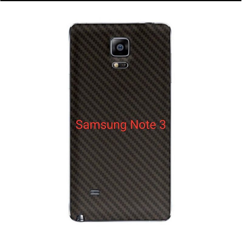 Samsung Note 3 Note 4 Note 5 Note 7/Note FE Note 8 Skin Karbon Garskin Anti Gores Belakang Stiker Handphone Back Skin