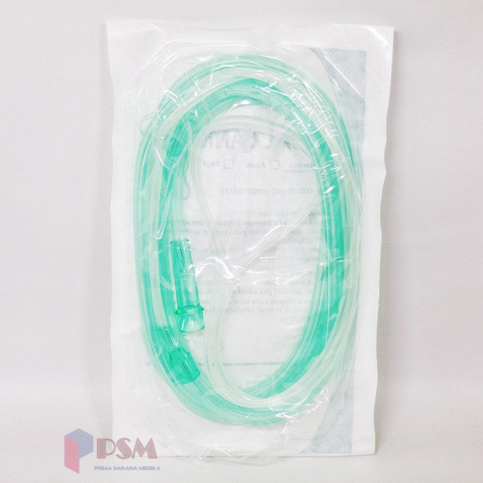 Nasal Oxygen Cannula Bubble Safelock / Selang kanul oksigen O2 Oxyflow