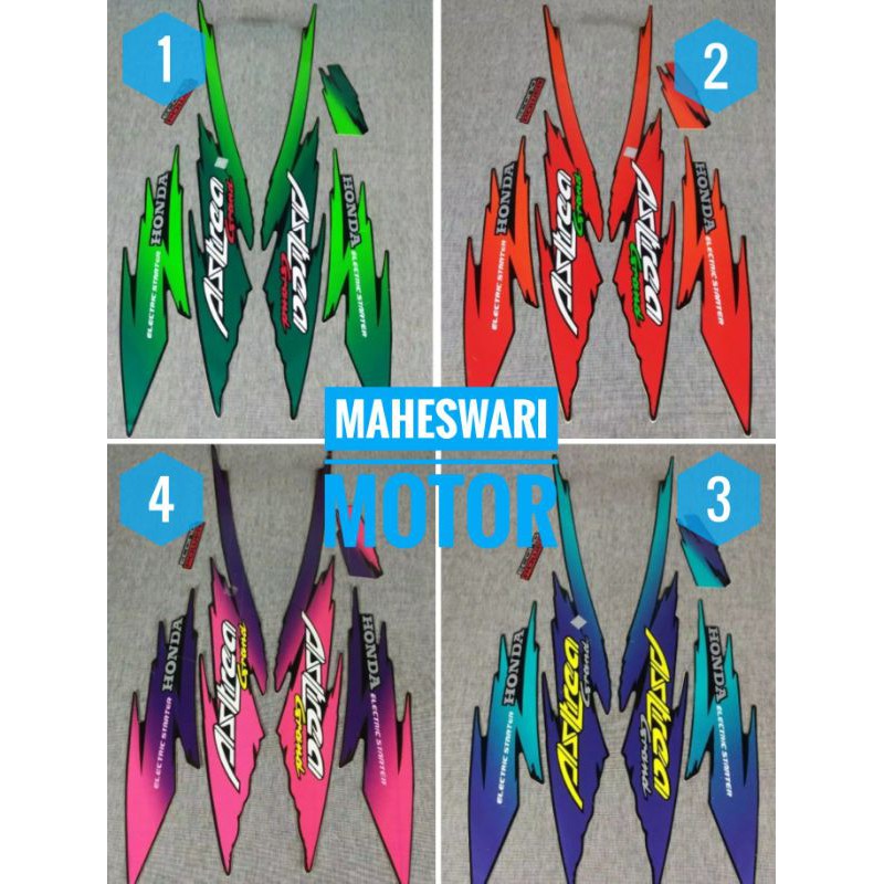 Striping Sticker Lis Honda Astrea Grand 1994.