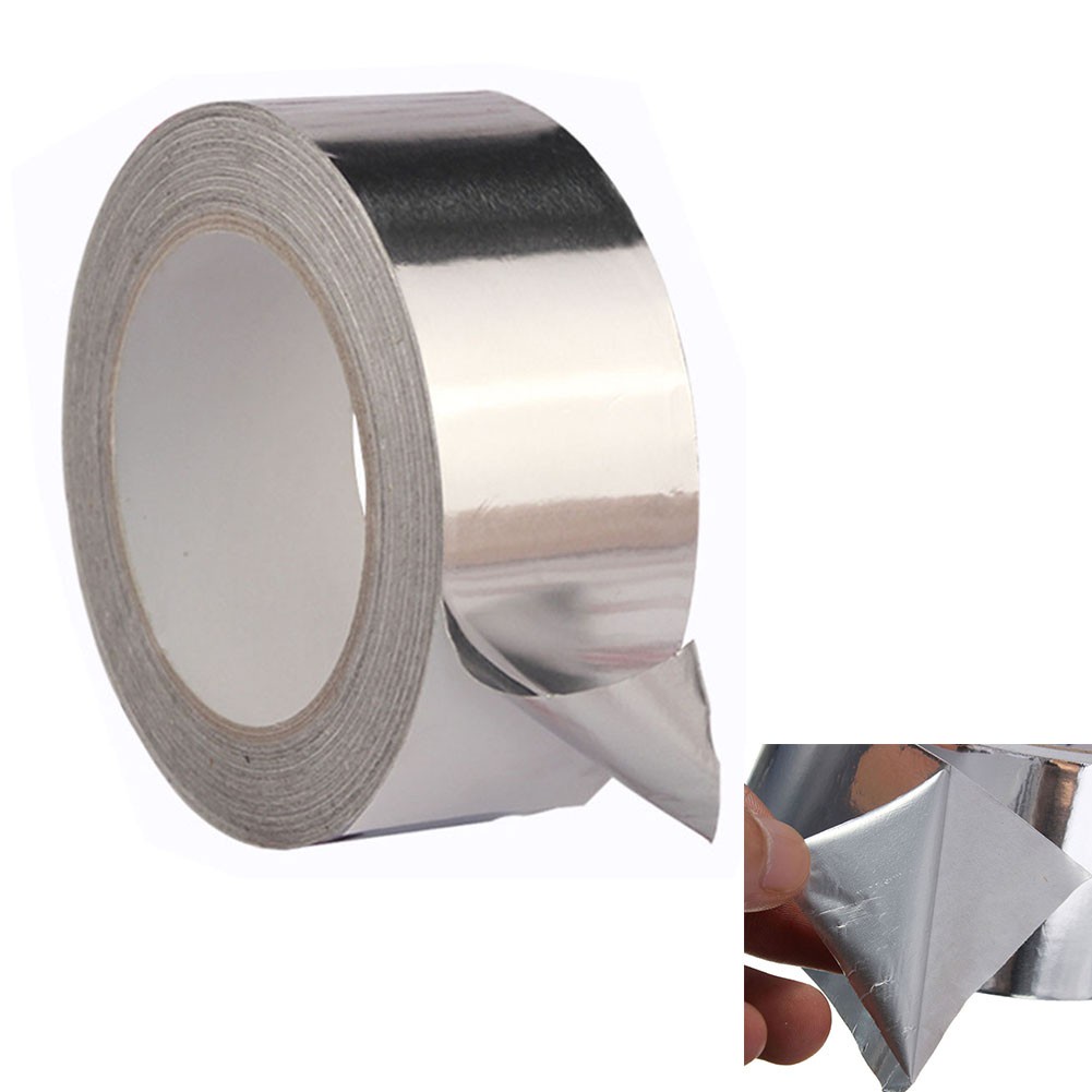 ALUMINIUM TAPE 24 METER / TAMBAL PANCI / LAKBAN ALUMINIUM / ALUMINIUM FOIL