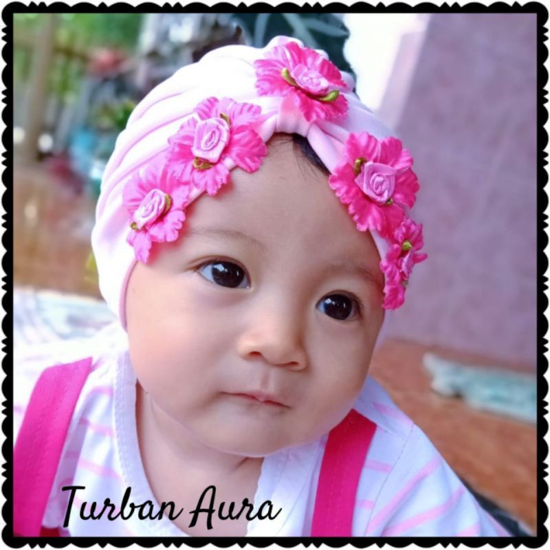 Turban Bayi Aura Bunga Balita