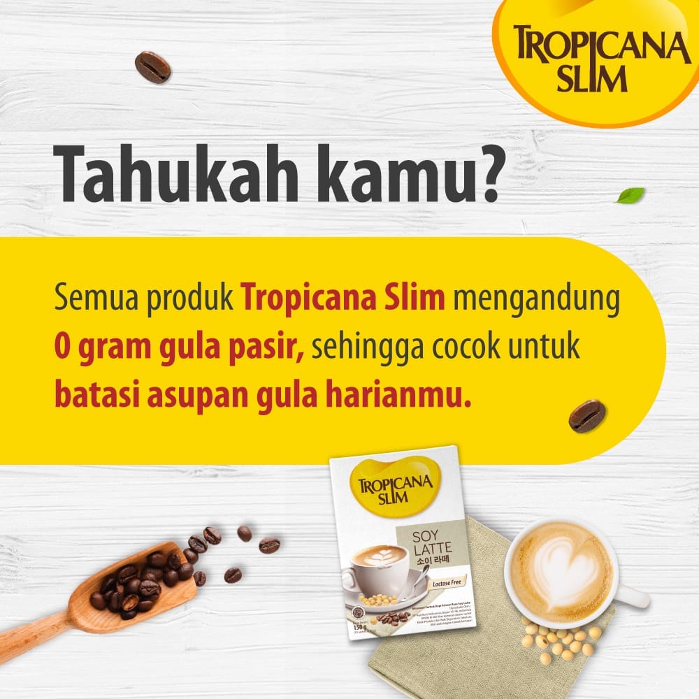 TROPICANA SLIM SOY LATTE COFFEE 150GR