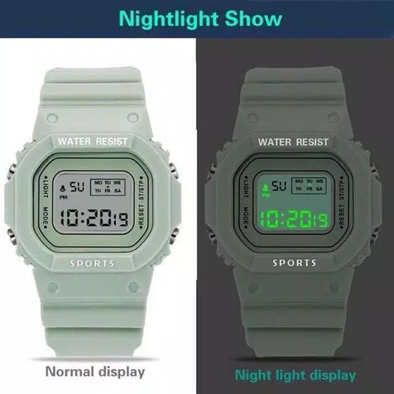 [COD] Jam Tangan Digital Pria Wanita Unisex Jam Tangan Sport Rubber Jam Tangan Digital Waterproof Water Resistence Jam Tangan Korea