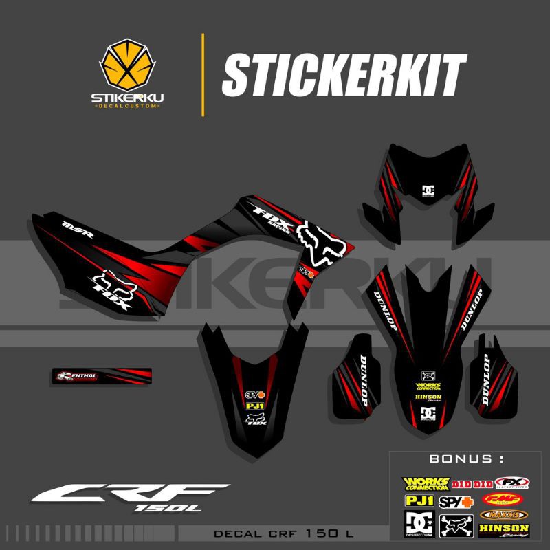 decal Honda crf150 / sticker motor crf150 /decal motor crf150