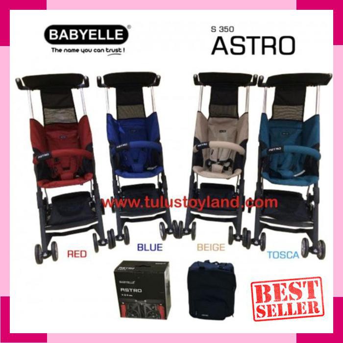 BabyElle Astro S350 Stroller model Pockit Recline - BEIGE