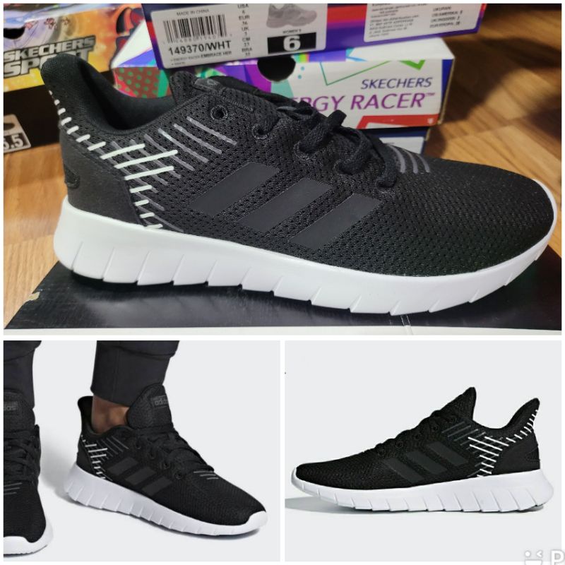 ADIDAS ASWEERUN  BLACK WHITE F36339 ORI STORE
