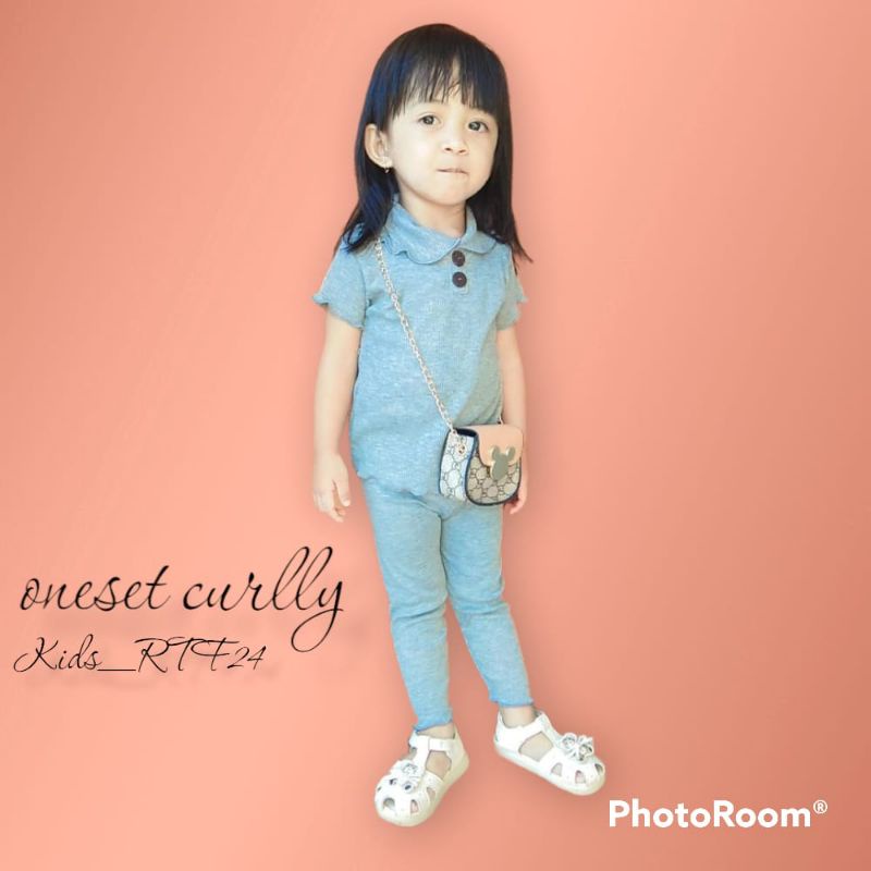 setelan anak murah / bahan adem / rib knit rajut /