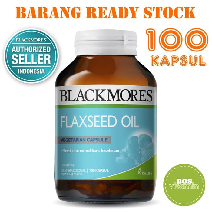 Blackmores Flaxseed Oil BPOM Kalbe - 100 kapsul ORIGINAL