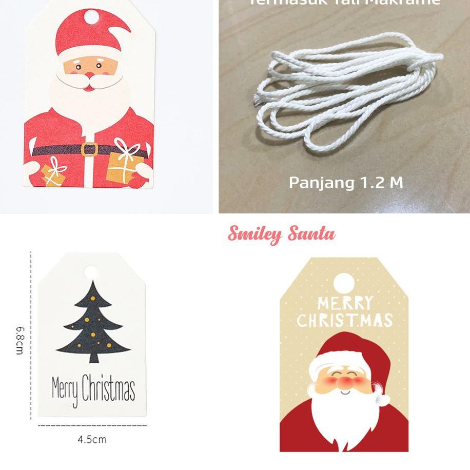 

[Terkeren Se-RI] Label Kartu Mini Ucapan Natal Hang Tag Christmas Gift