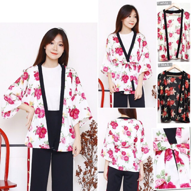 Aimegallery Aora Kimono Outer / Cardigan Oversize / Kardigan Wanita / Cardigan Floral / Cardigan Mot