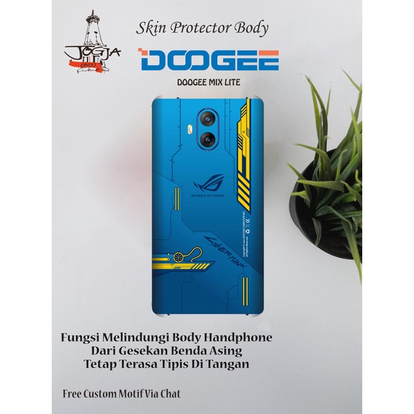 Dapat 2pcs Garskin HP Doogee MIX LITE Motif rog - Free custom Motif