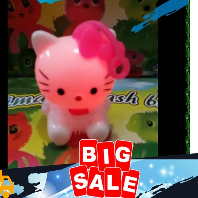 Mainan Hello Kitty Anak Perempuan Miniatur Action Figure Anime Murah Meriah Lampu Nyala Dan Bunyi <