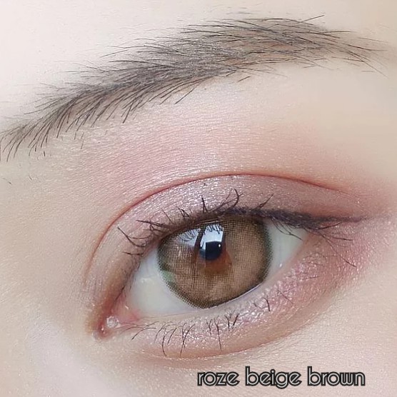 Softlens i-DoL Canna Roze Beige Brown (Coklat Kekuningan) - Princess Idol