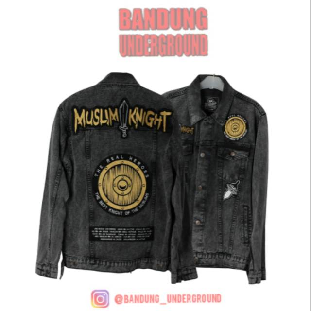 Jaket denim Knight - Bandung underground