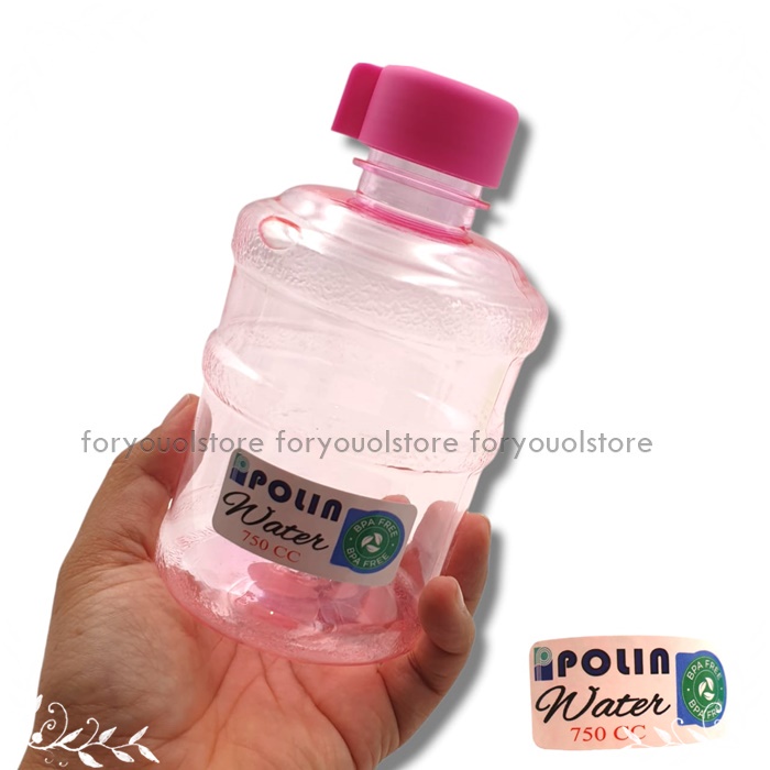 Botol Minum GaloBotol Air Minum Plastik BPA FREE - Botol Minum Bentuk Galon Warna/Botol Minum Unik/ Water Bottle/ My Bottle Galon Air Mini 750ml Water Bucket