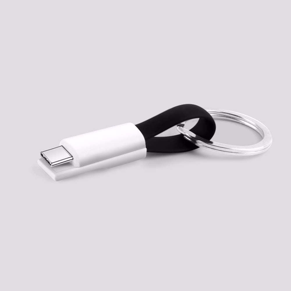 QUINTON Protable Usb C Cable Android Micro Usb Cable Short Magnetic Keychain Cable Sync Data Type C Fast Charger Lighting Cord IOS Cable 2 In 1 Charging Data Cord