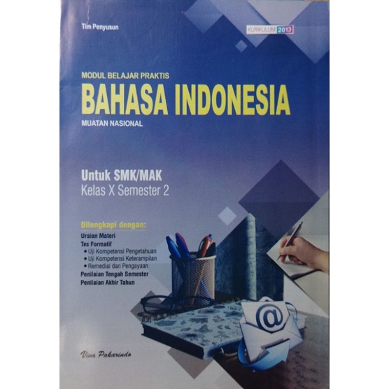 Buku LKS BAHASA INDONESIA SMK/MAK Kelas 10 semester 2 l Viva pakarindo-0