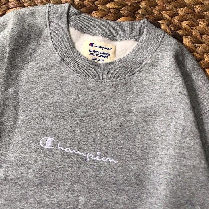 ARTz6Z0l--CREWNECK CHAMPION |mini Script logo| C8-Q019R