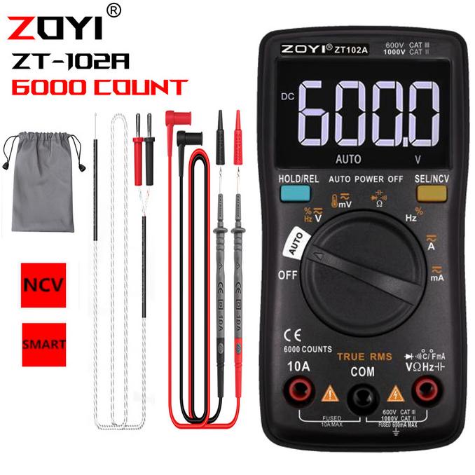 ZOYI ZT102A Upgrade Auto Multimeter Digital Avometer Multitester Ori