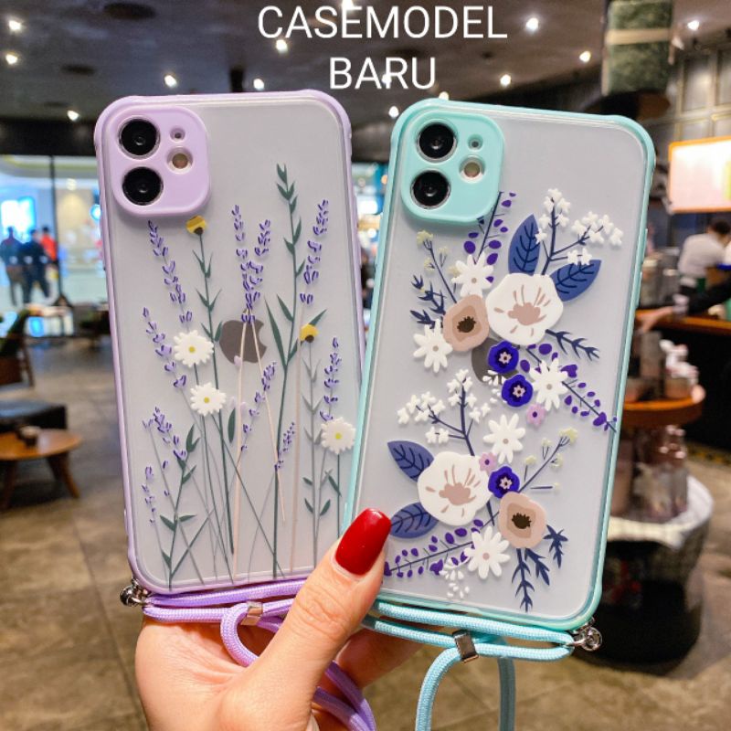 CASE SLING CHOICE GAMBAR BUNGA A10S A20S A10 A20 A50 A31 A51 J2PRIME A12 A02S C15 REALME 5 C17 XIOMI