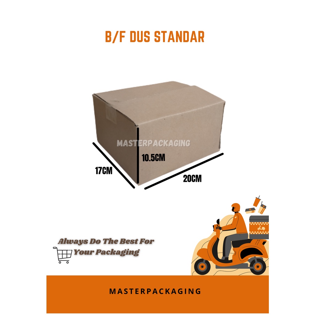 

Kardus/Dus/Box Baru Polos B flute uk. 20X17X10.5 Cm