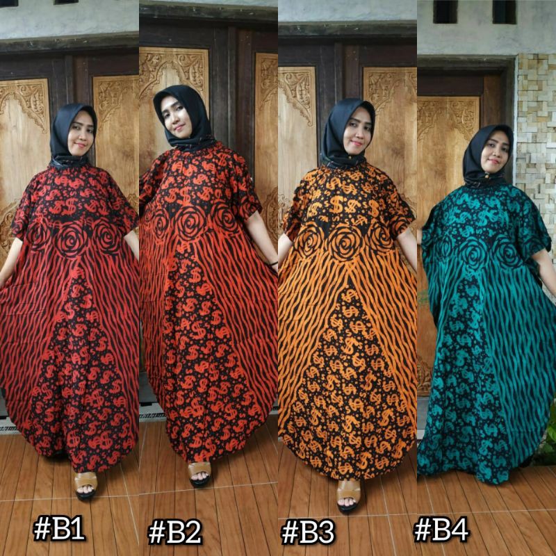 LONGDRESS LOWO SOGAN KAFTAN SUPER JUMBO BIG SIZE LD 136 BATIK CAP ASLI MANUAL HANDMADE