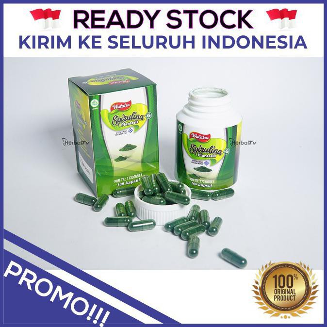 Obat Penyakit Impoten Walatra Spirulina Plantesis - Original Masker Wajah Kapsul Ekstrak Superfood