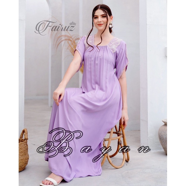 Daster arab Fairuz Bayan-Lilac