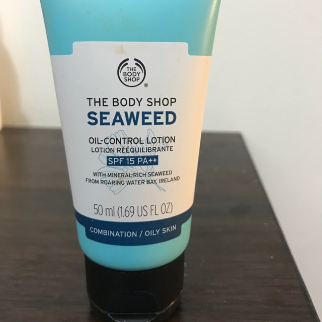 the body shop seaweed oil control lotion / sunblock spf 15