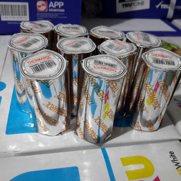 

Dijual KERTAS STRUK THERMAL 57 x 30 ATK baya